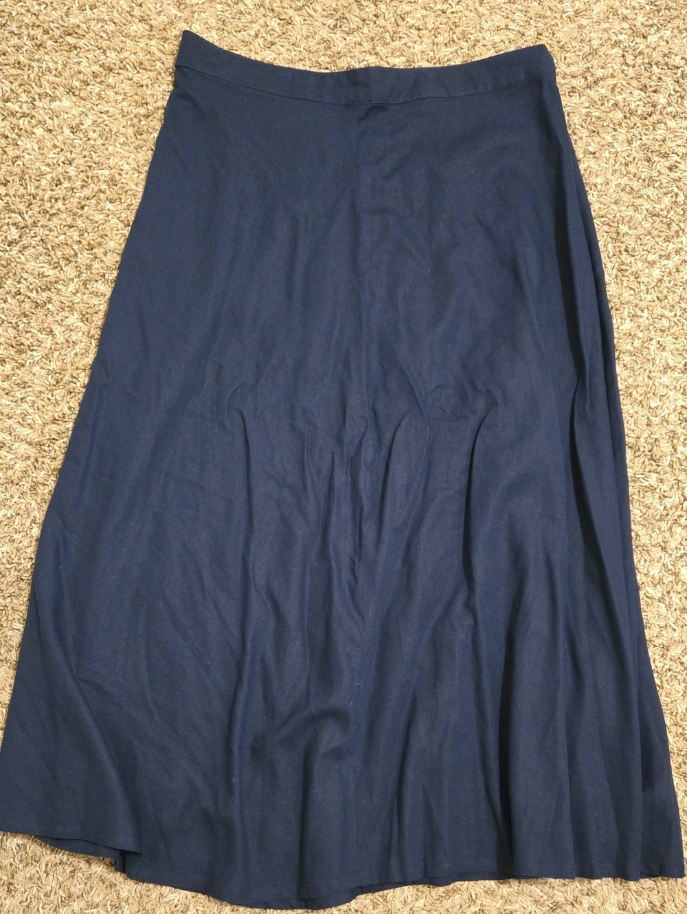 House Of Bruar Navy A-Line Maxi Skirt - Women's Classic Style